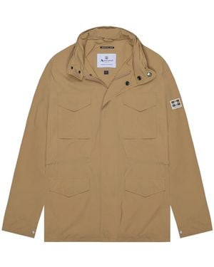 Aquascutum Active Stretch M-65 Khaki Jacket - Natural