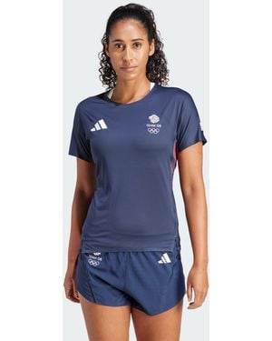 adidas Originals Team Gb Adizero Running Tee - Blue