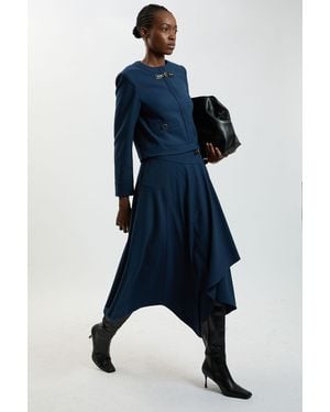 Karen Millen Tailored Skirt - Blue