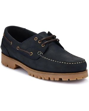 Jones Bootmaker Pickering2 Leather Boat Shoes - Blue
