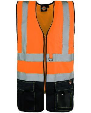 Dickies Two Tone Hi-Vis Vest - Orange