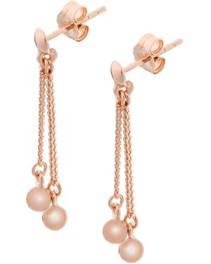 Orphelia 'Tove' 925 Sterling Drop Earrings - White
