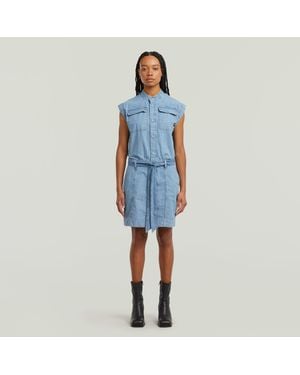 G-Star Pocket Dress - Blue