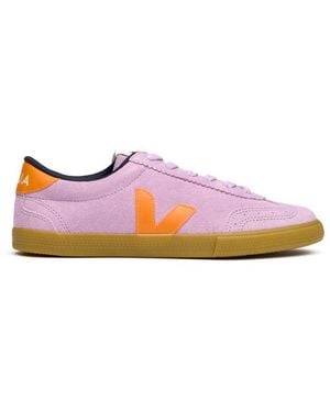 Veja Volley Suede Trainers - Pink