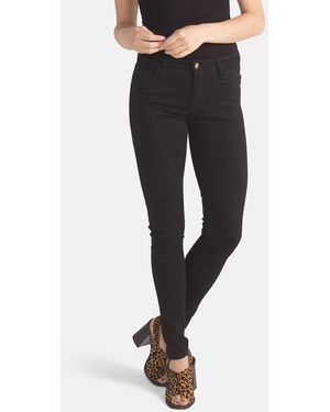 Monkee Genes Organic Cotton Super Skinny Mid-Rise Denim Jeans - Black