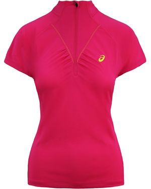 Asics Motion Dry Fuji Running Top - Pink