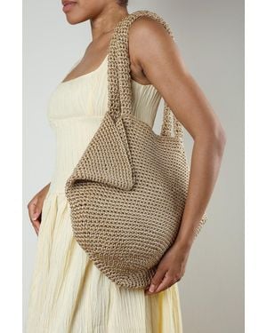 Where's That From Elowen Mesh Shopper Shoulder Bag - Natural