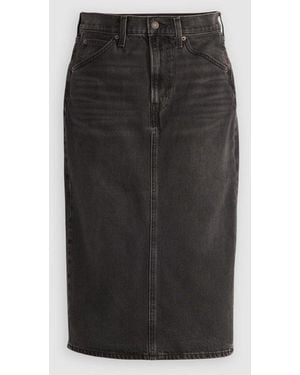 Levi's Levi's Wandering Spirit Clean Back Slit Skirt - Black