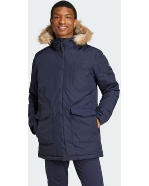 adidas Paveric Fur Parka - Blue