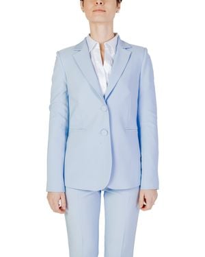 Sandro Ferrone Lichtblauwepantalonpak Aangepaste Lange Mouwen Pak