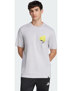 adidas Lounge Still Life Lemons Graphic Tee - White