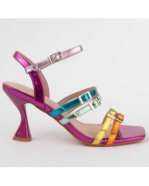 Montevita Heeled Sandal Trea8 Multicoloured - Pink