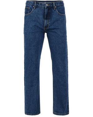 KAM Jeanswear Kam Jeans Regular Fit Cotton Denim Trousers - Blue