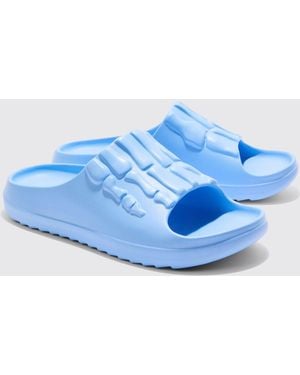 BoohooMAN Skeleton Moulded Slider - Blue
