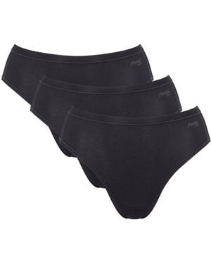 Sloggi Go Daily Cotton Tai Briefs (3 Pack) - Black