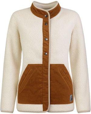 Passenger Clover Recycled Deep Sherpa Fleece Jacket - Natural