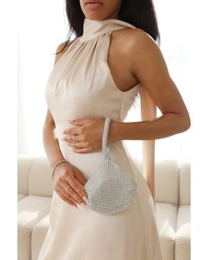 Where's That From Wheres 'Rosa' Mini Chainmail Pouch Bag - Natural
