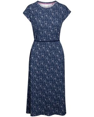 Trespass Ladies Portia Flower Casual Dress - Blue