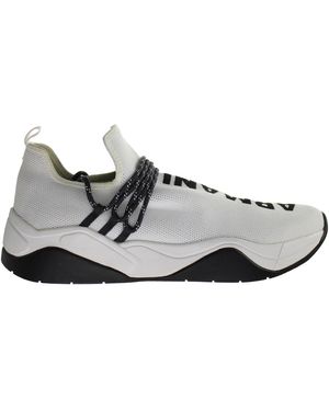 Armani Exchange Knit Melange Trainers - Grey
