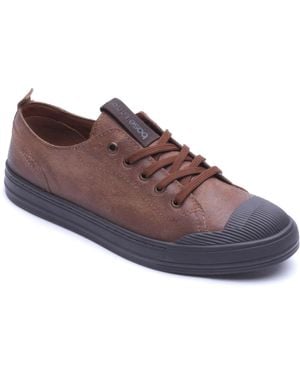 Base London Volt Leather Lace-Up Shoes - Brown