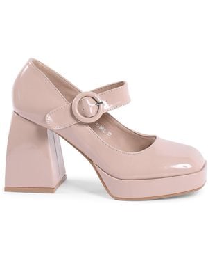 19V69 Italia by Versace Mary Jane Pump Synthetic Leather - Pink