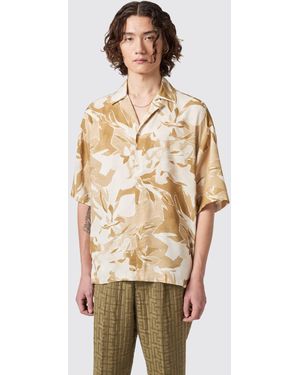Viggo Tailoring Vitrail Oversized Abstract Shirt - Natural