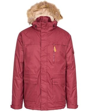 Trespass Mount Bear Parka Jacket - Red