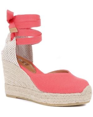 Jones Bootmaker Alyssa Wedge Espadrille Sandals - Pink