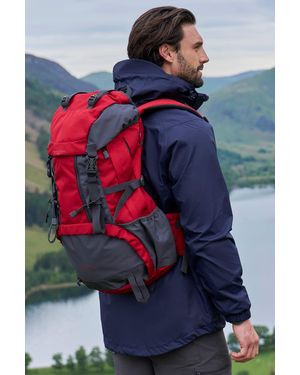 Mountain Warehouse 'Venture' Rucksack With Rain Cover Durable Hydration Compatible Backpack - Blue