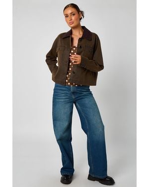 Urban Bliss Wax Barn Jacket - Blue