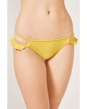 Penti Low-Waist Frilly Hipster Bikini Bottoms - Yellow