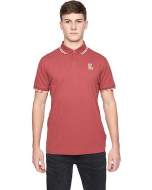 Duck and Cover Sameer Polo Shirt Cotton - Red