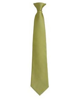 PREMIER Fashion ”Colours” Work Clip On Tie (Grass) - Green