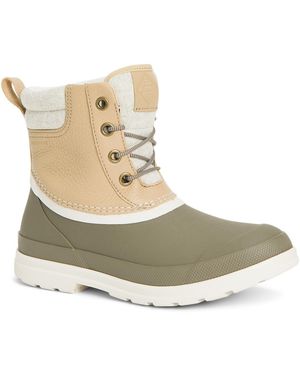 Muck Boot Originals Duck Lace Memory Foam Wellingtons - Natural