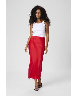 Kaffe Rok Kalotte Rok Tight Fit - Rood