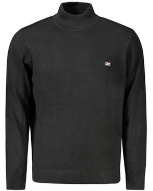 Norway 1963 High Neck Knit Pullover Jumper - Black