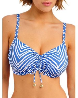 Freya Fiji Falls Bralette Bikini Top - Blue