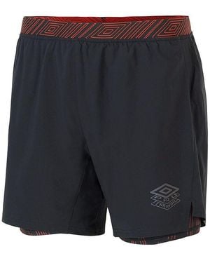 Umbro Stretch Waist Elite Training Hybrid Shorts 65841G Cmm - Blue