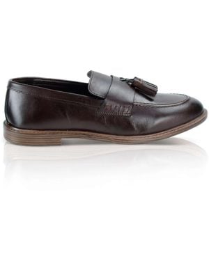 Silver Street London Charleston Loafers Burgundy - Black