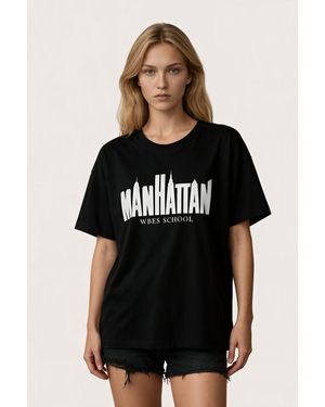 Msn-Collection Cotton T-Shirt - Black