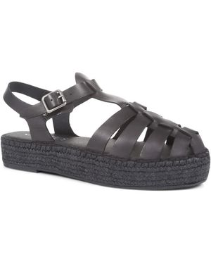 Jones Bootmaker Adelynn Platform Espadrille Sandals - Grey