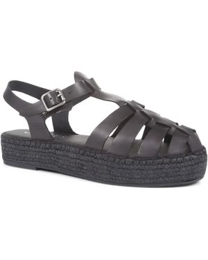 Jones Bootmaker Adelynn Platform Espadrille Sandals - Grey