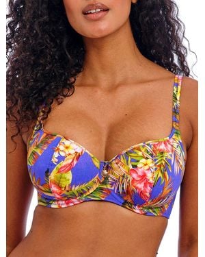 Freya Tiger Valley Sweetheart Bikini Top - Blue