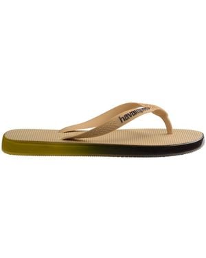 Havaianas Gradient Pattern Thong Toe Flip Flops - Brown