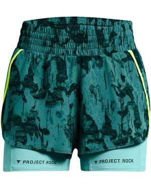 Under Armour Project Rock Fitness Bermuda Shorts - Green