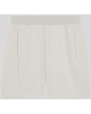 Lyle & Scott Cotton Blend Track Sweat Shorts - White
