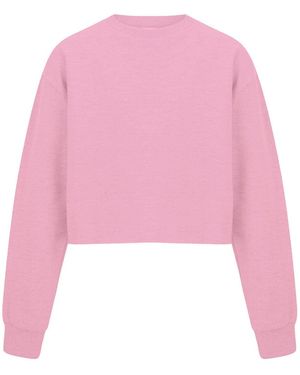 Miso Cropped Sweatshirt - Pink