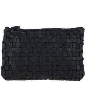 Ashwood Leather 'Magnificenza' Vintage Woven Classic Crossbody Bag - Black