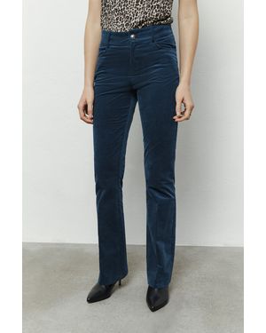 IKKS Velvet Highwaist Trouser - Blue