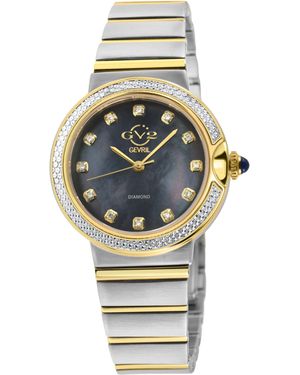 Gv2 Sorrento Diamond Swiss Quartz Mop Dial, Watch - Grey